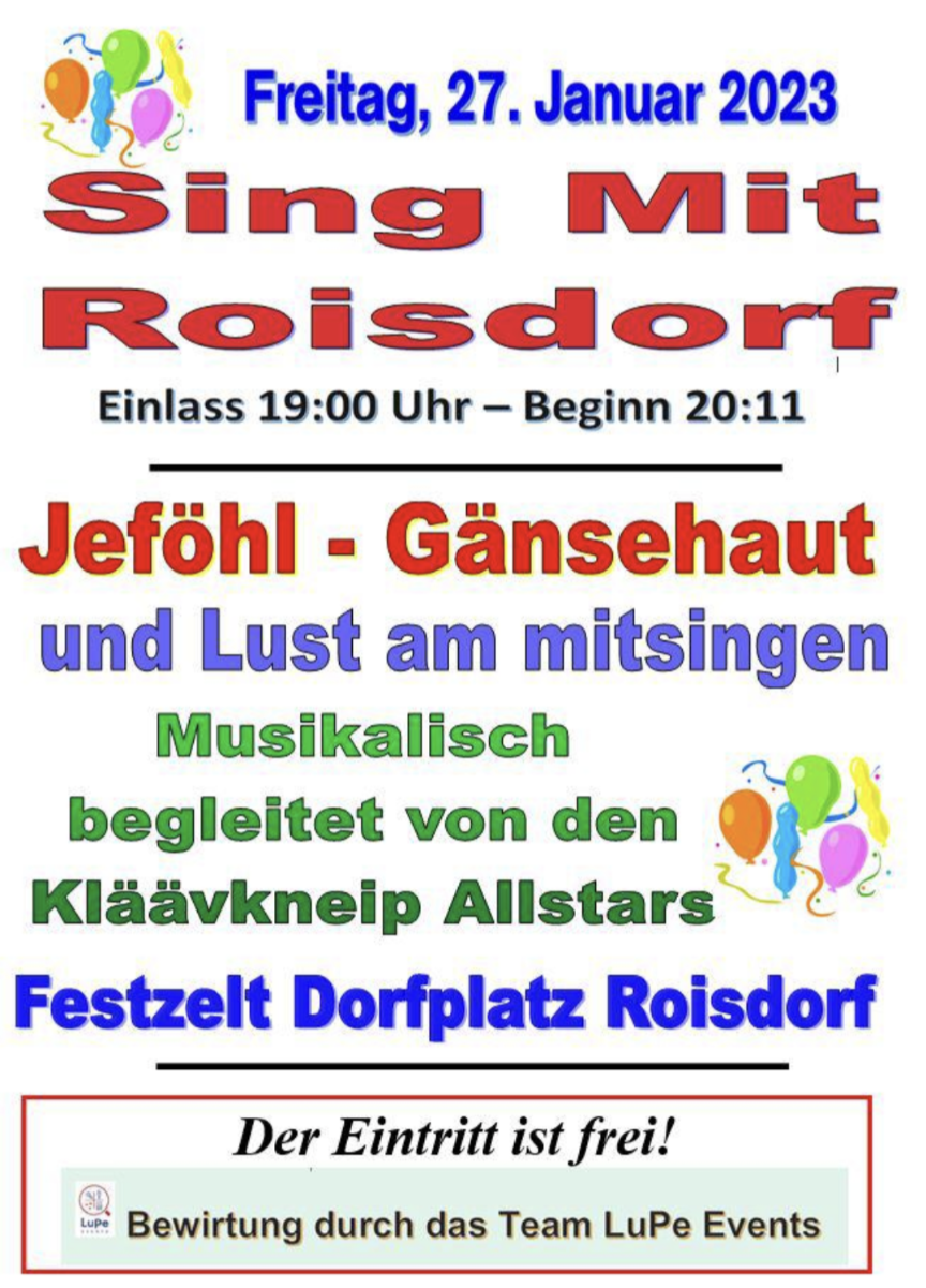 Sing mit Roisdorf2023
